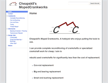 Tablet Screenshot of mopedcrankworks.com